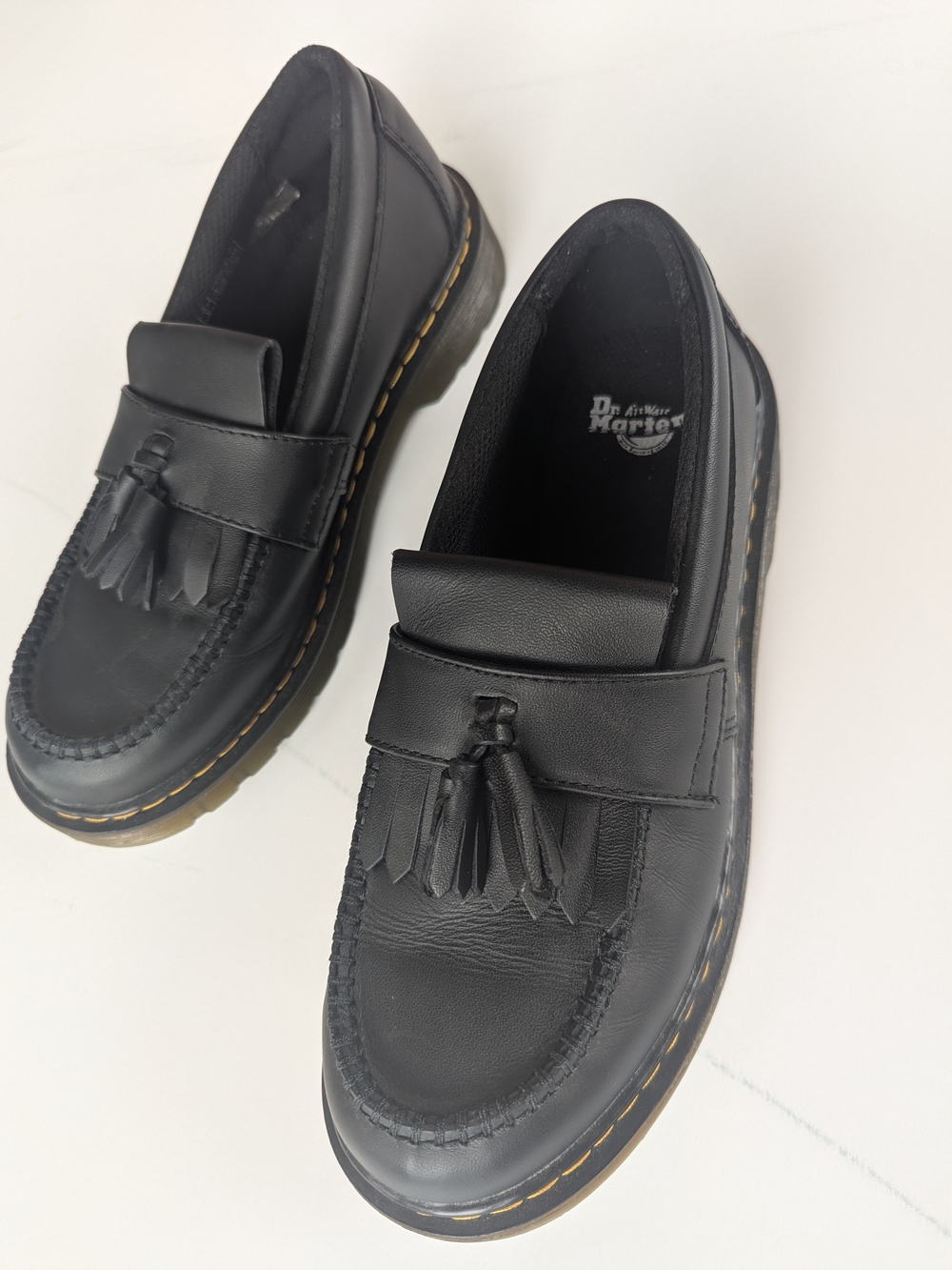 Dr. Martens Black Tassel Penny Loafers